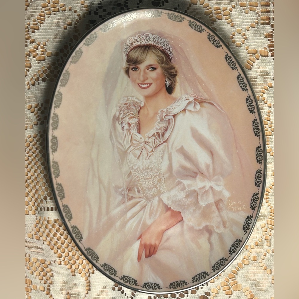 💕Princess Diana "Queen of Our Hearts" Jean Monti Vintage Plate 💕First Issue 1997